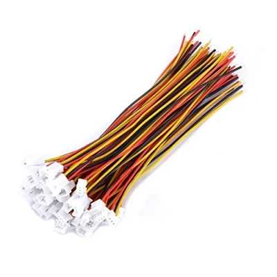 Image of 20Sets JST Connector Micro Male and Female Plug Socket Connectors with 100mm Wires Cables for Household Appliances 1.25MM 2 Pin/3 Pin