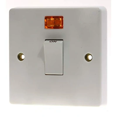 Image of Crabtree 4015/3 Isolator Switch 20a Double Pole with Neon Indictor