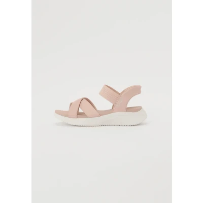 Image of Skechers Women&#039;s Ultra Flex 3.0 Never Nice Hands Free Slip ins Sandals, Blush, 5.5 UK