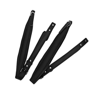 Image of Dilwe Accordion Strap, Adjustable Wear Resistant Shoulder Belts Straps for 16 120 Bass Instrument Upgrade Part(Black)