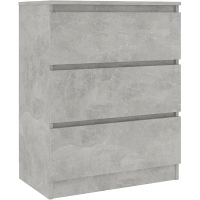 Image of vidaXL Sideboard Concrete Grey 60x35x76 cm Engineered Wood