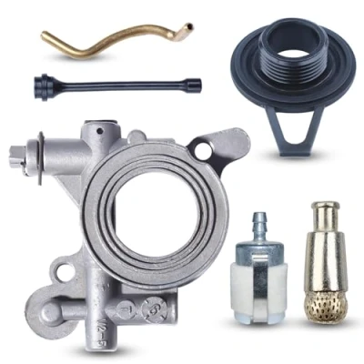 Image of Oil Pump Worm Gear Hose Line Filter Kit for Husqvarna 365 371 372 XP 372XP 362 Chainsaw Replacement Parts