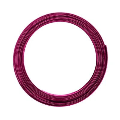 Image of Vaessen Creative Aluminium flat wire 5x1mm 5m strong pink,