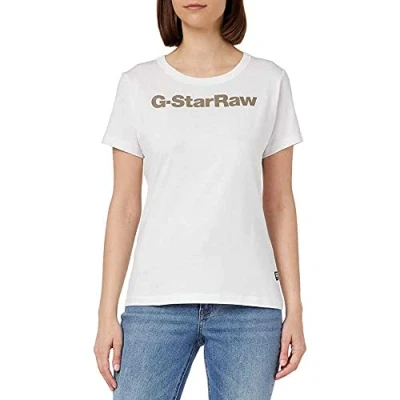 Image of G STAR RAW Women&#039;s GS Graphic Slim Top, White (white D23942 336 110), XL