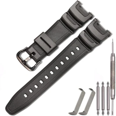 Image of MCXGL Resin watch band Replacement for Casio SGW 100 Waterproof sports strap