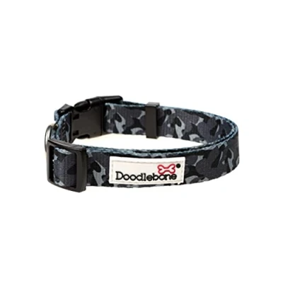 Image of Doodlebone Dog Collar, Smokey Camo, 3 6