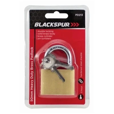 Image of 5cm Heavy Duty Brass Padlock By Blackspur