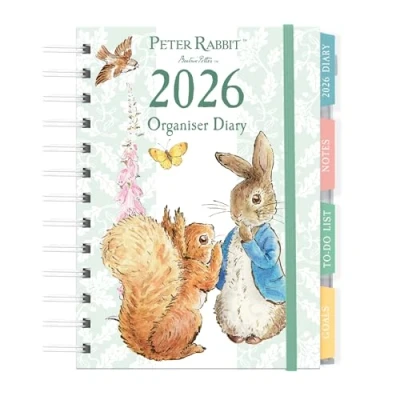 Image of Peter Rabbit Illustrated Organiser A6 Diary 2026