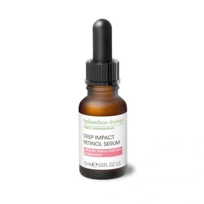 Image of Spilanthox therapy Deep Impact Retinol Serum Anti Ageing Facial Care for Wrinkle Reduction Spilanthol &amp; Hyaluronic Acid Vegan Natural Cosmetics 15ml