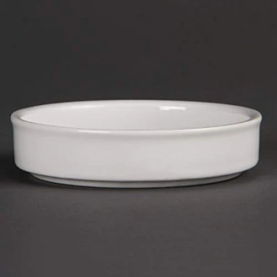 Image of Olympia Mediterranean Stackable Dishes White 102mm (6 Pack)