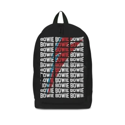 Image of David Bowie Warped Classic Backpack/Rucksack 43cm x 30cm 15cm Officially Licensed Merchandise