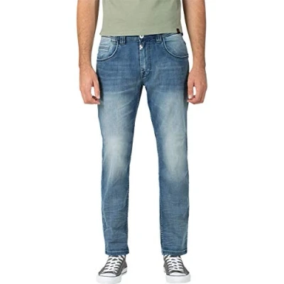Image of Timezone Men&#039;s Regular Gerrittz Slim Jeans, Blue (Antique Wash 3636), W32/L34 (Size: 32/34)