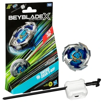 Image of Beyblade X Sword Dran 3 60F Starter Pack Top and Launcher