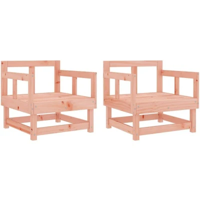 Image of vidaXL Garden Chairs 2 pcs Solid Wood Douglas