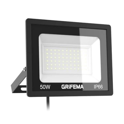 Image of GRIFEMA 50W LED Floodlight Outdoor, 5500LM, 66 Security Lights, Waterproof IP66, Daylight White Outdoor Lights for Garden, Backyard GD401 5 [Without Sensor]