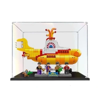 Image of Acrylic Clear Display Case for Lego 21306 Yellow Submarine Box,Building Block Collectibles Transparent Dustproof Showcase Storage Box Box(Only Case)(2MM)