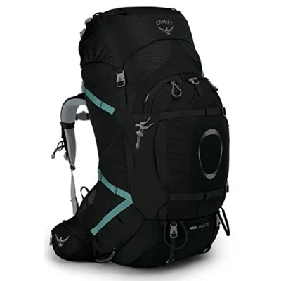 Image of Osprey Women&#039;s Ariel Plus 85 Backpack, Black, WM/L