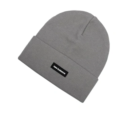 Image of New Balance Men&#039;s, Women&#039;s, Unisex Linear NB Knit Cuffed Beanie, All Ages, One Size Fits Most, Slate