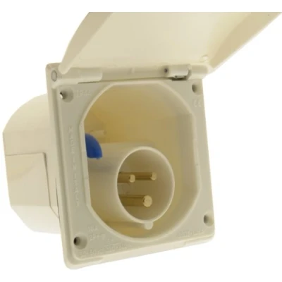 Image of W4 20013 Flush Mains Inlet, White