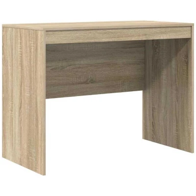 Image of vidaXL Writing Desk Sonoma oak MDF with veneer 100 x 50 76 cm