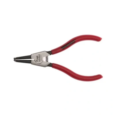 Image of Teng Tools 5 Inch Vinyl Grip Bent/Outer Type Snap Ring/Circlip Pliers MB473 5, Silver