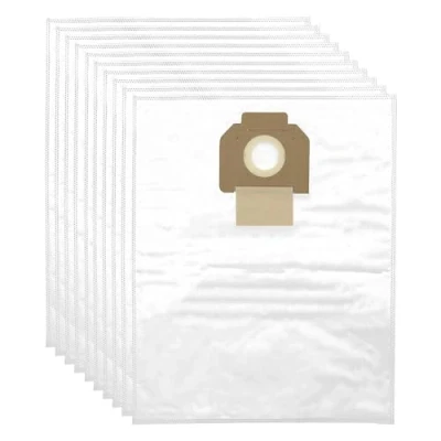 Image of SPARES2GO Microfibre Dust Bags compatible with Mirka 412 415 912 915 Vacuum Cleaner Extraction Machine (Pack of 10)