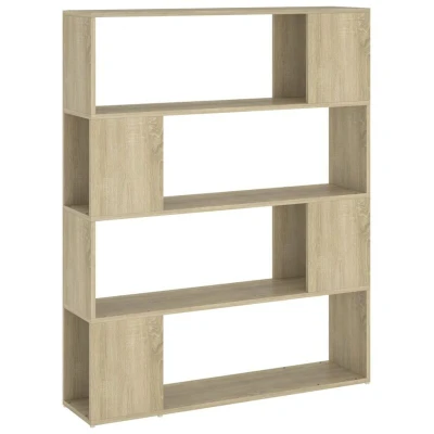 Image of vidaXL Book Cabinet Room Divider Sonoma Oak 100x24x124 cm