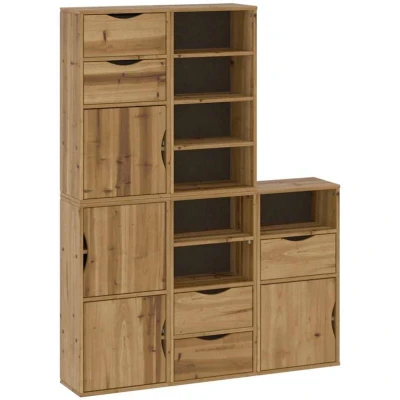 Image of vidaXL Side Cabinets 5 pcs &quot;ODDA&quot; 40x24x79 cm Solid Wood Pine