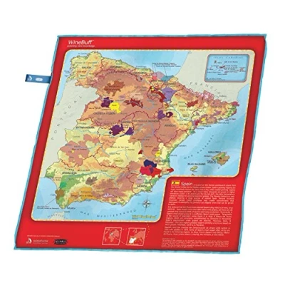 Image of SOIRE&#039;E Soiree Wine Buff Spain, Cloth, Red, 50x50x3 cm