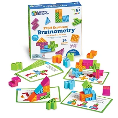 Image of Learning Resources STEM Explorers Brainometry, Critical Thinking &amp; Skills 3D Puzzle Game for Kids, 10 Challenges, Ages 5+