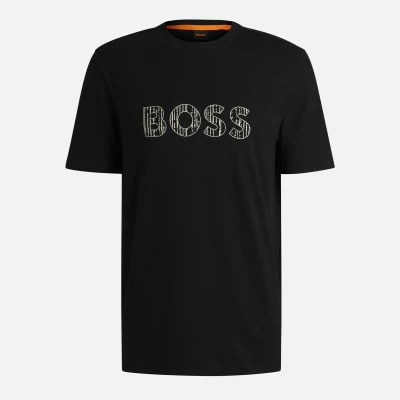 Image of BOSS Thinking Print Tshirt, Men&#039;s, Size: Large, Black
