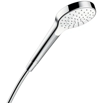 Image of hansgrohe Croma Select S 110 hand shower with 1 spray mode, white/chrome