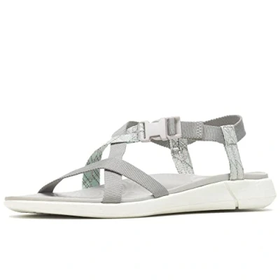 Image of Hush Puppies Women&#039;s Good Trek Sandal Sport, Grey, 6 UK