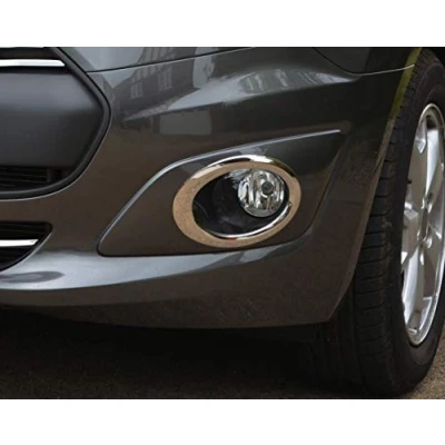 Image of Chrome Fog Light Trim Covers Set To Fit Transit Connect (2012+)