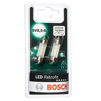 Image of 12V1WC5WLEDRETROFIT Bulb BOSCH 1 987 301 501 12V 1W LED, C5W 6000K AUDI: A4 B8 Saloon, Q7, A1 Sportback, MERCEDES BENZ: E Class 190