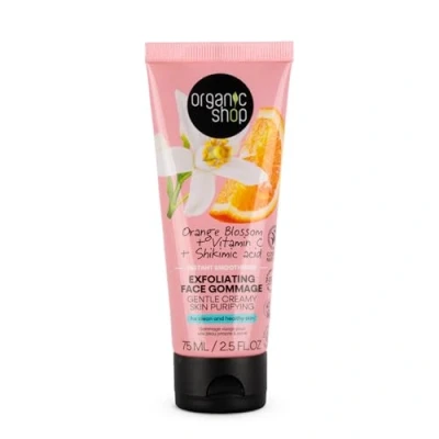 Image of Organic Shop Orange Blossom Instant Smoothness Exfoliating Face Gommage, 75 ml