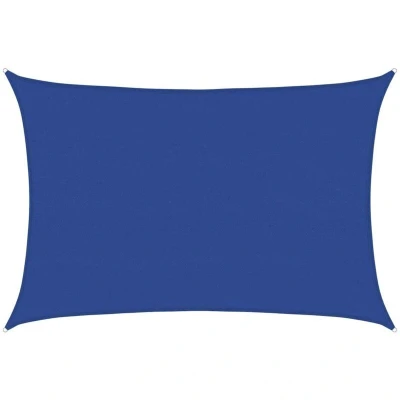 Image of vidaXL Sunshade Sail 160 g/m² Rectangular Blue 5x6 m HDPE