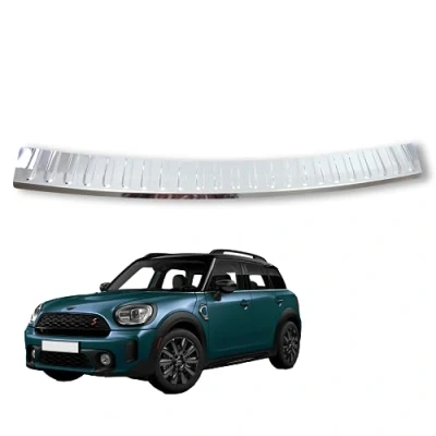 Image of INSUPPA Chrome Rear Bumper Scratch Guard Protector Fits Mini Countryman F60 (2016 2021)