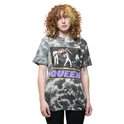 Image of Paradiso Clothing Queen Killer DIP DYE WASH Print Tshirt, Size: Medium, Grey