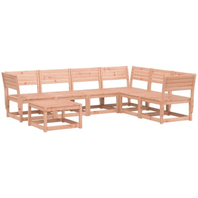 Image of vidaXL 7 Piece Garden Lounge Set Solid Wood Douglas