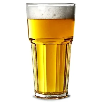 Image of Elite Remedy Polycarbonate Pint Nucleated Tumblers CE 20oz / 568ml Set of 4 Granity Hiballs, Americano Casablanca Plastic Reusable Tumblers, Virtually Unbreakable
