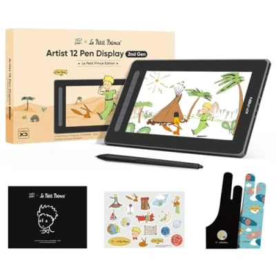 Image of XPPen Artist 12 (2nd Gen) Drawing Tablet with Full laminated Screen, Le Petit Prince Edition Pen Display 11.9&quot; Work Area, 127% sRGB Color Gamut, Supports Windows, Mac OS, Chromebook, Android