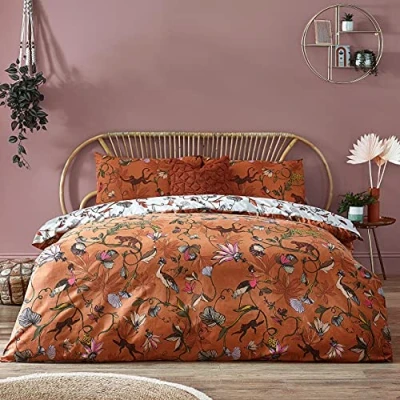 Image of furn. Wildlings Duvet Cover Set, Warm Sienna, 260 x 220 cm