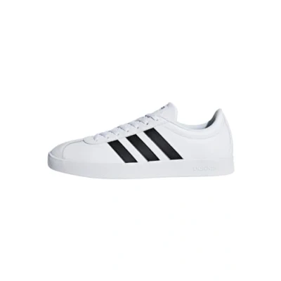Image of adidas Men&#039;s VL Court 2.0 Shoes, Cloud White/Core Black/Core Black, 10 UK