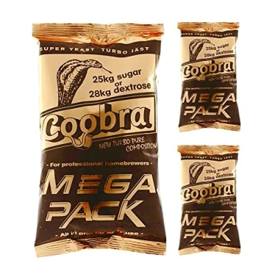 Image of 3 x Coobra Mega Pack 100L Turbo Yeast, Vodka Yeast for Mash