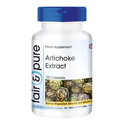 Image of Fair &amp; Pure® Artichoke Extract containing 2.5% cynarin Vegan 120 Capsules