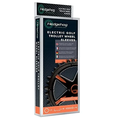 Image of Hedghog Electric Golf Trolley Wheel Sleeves 27 29cm