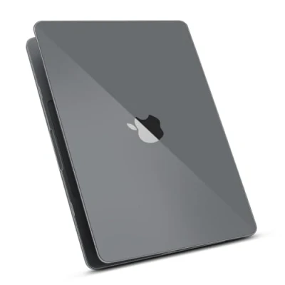 Image of ZYB Case Compatible with 2024 2022 MacBook Air 13.6 inch M3 A3113 &amp; M2 A2681 Touch ID, Ultra Thin Protective Hard Shell Cover Snap Case, Crystal Dark Gray