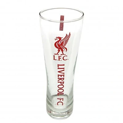 Image of Gift Ideas Official Liverpool FC Tall Beer Glass A Great Present For Football Fans