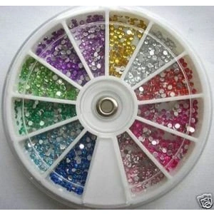 Image of Tiffany&#039;s Nail Art Rhinestone Pack 1200 with KDS GLUE premium quality Gemstones